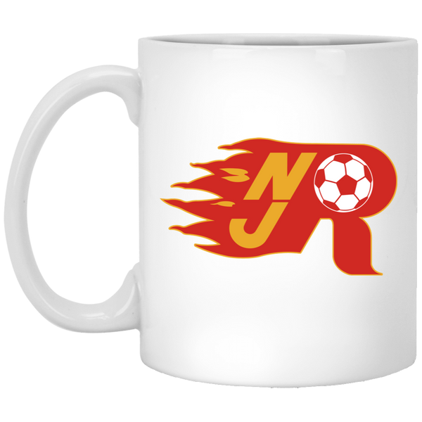 New Jersey Rockets Mug 11oz White Glossy Ceramic MISL Soccer color White