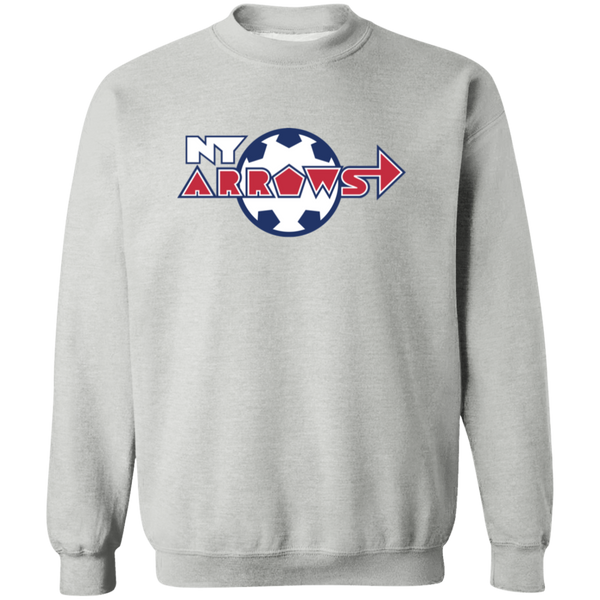 New York Arrows Sweatshirt Crewneck Pullover MISL Soccer color Sport Grey