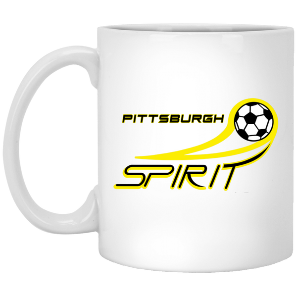 Pittsburgh Spirit Mug 11oz Glossy Ceramic MISL Soccer color White