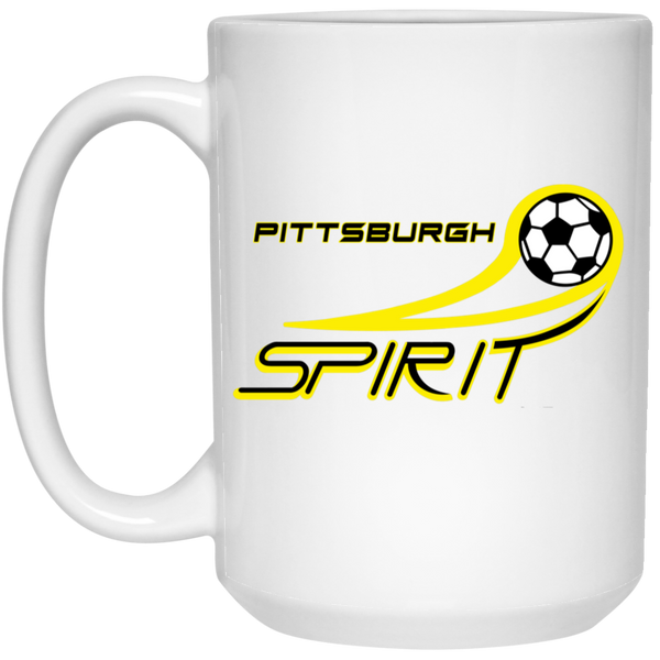 Pittsburgh Spirit Mug 15oz Glossy Ceramic MISL Soccer color White