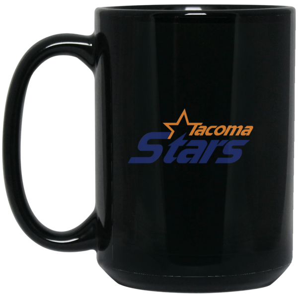 Tacoma Stars Mug 15oz Black Glossy Ceramic MISL Soccer