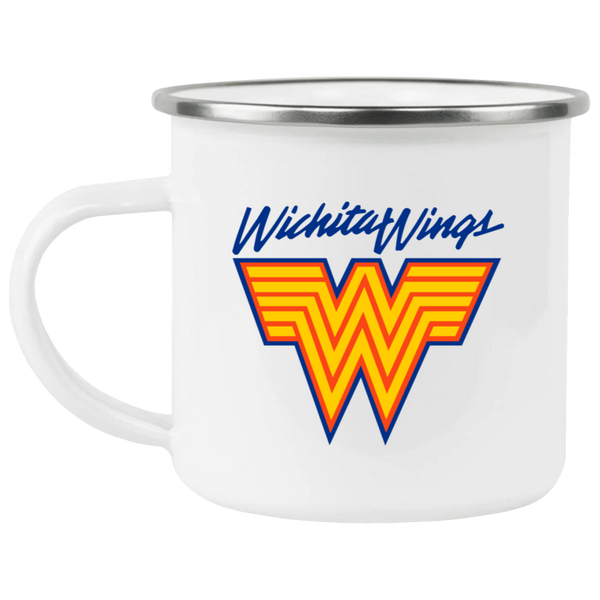 Wichita Wings Camping Mug 12oz Enamel MISL Soccer