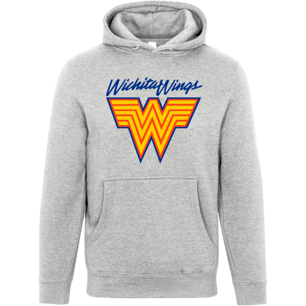 Wichita Wings Hoodie Pullover Premium MISL Soccer color Heather Grey