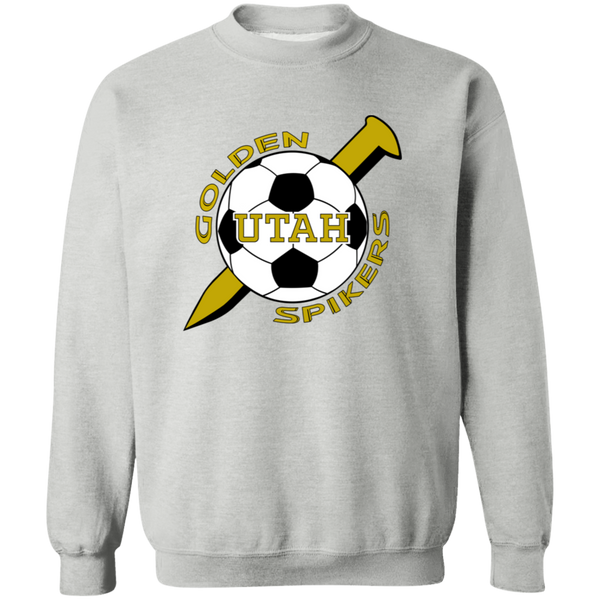 Utah Golden Spikers Sweatshirt Crewneck Pullover ASL Soccer color Gray