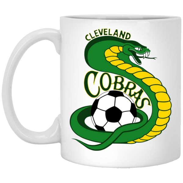 Cleveland Cobras Mug 11oz White Glossy Ceramic ASL Soccer