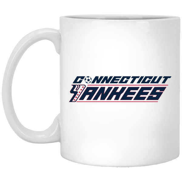 Connecticut Yankees Mug 11oz White Glossy Ceramic ASL Soccer
