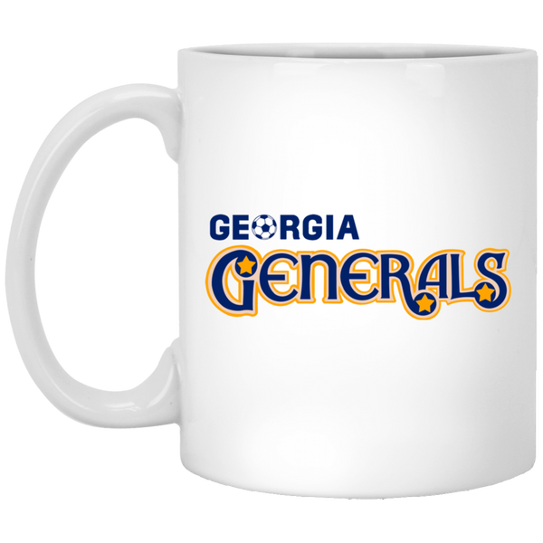 Georgia Generals Mug 11oz Glossy Ceramic ASL Soccer color White