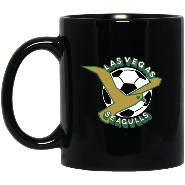 Las Vegas Seagulls Mug 11oz Black Glossy Ceramic ASL Soccer