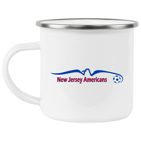 New Jersey Americans Camping Mug 12 oz. Enamel ASL Soccer