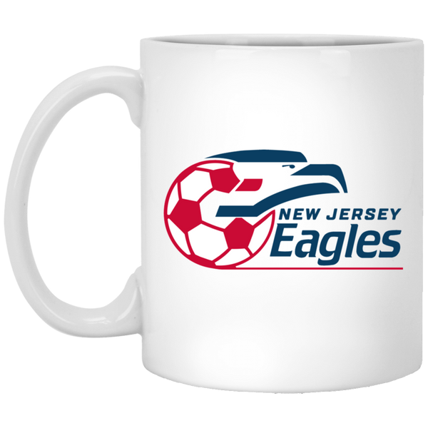 New Jersey Eagles Mug 11 oz. White Glossy Ceramic ASL Soccer