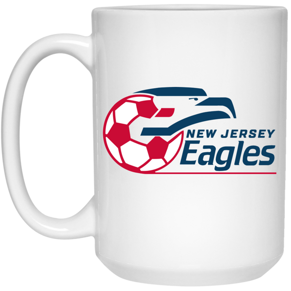 New Jersey Eagles Mug 15 oz. White Glossy Ceramic ASL Soccer