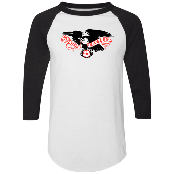 New York Eagles Raglan Shirt Colorblock ASL Soccer color White/Black
