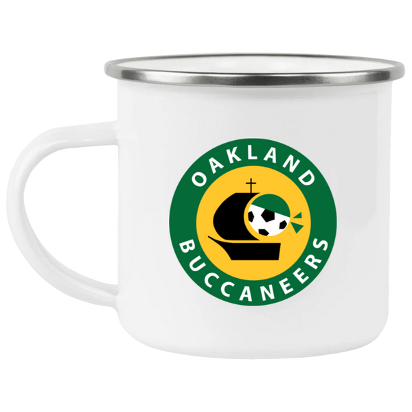 Oakland Buccaneers Camping Mug 12 oz. Enamel ASL Soccer