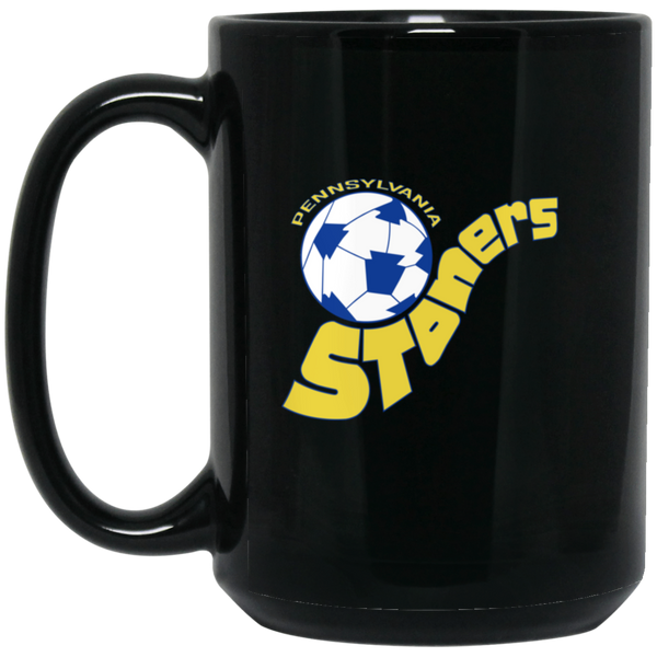 Pennsylvania Stoners Mug 15 oz. Black Glossy Ceramic ASL Soccer