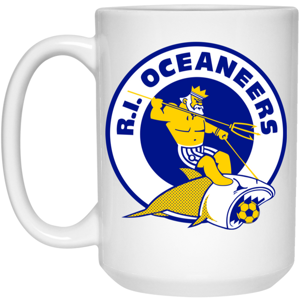 Rhode Island Oceaneers Mug 15 oz. White Glossy Ceramic ASL Soccer