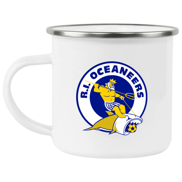 Rhode Island Oceaneers Camping Mug 12 oz. Enamel ASL Soccer