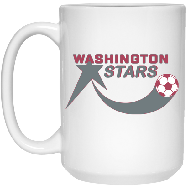 Washington Stars Mug 15 oz. White Glossy Ceramic ASL Soccer