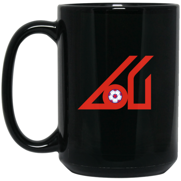 Atlanta Apollos Mug 15 oz. Black Glossy Ceramic NASL Soccer