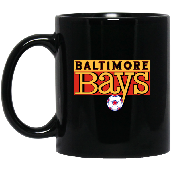 Baltimore Bays Mug 11 oz. Black Glossy Ceramic NASL Soccer