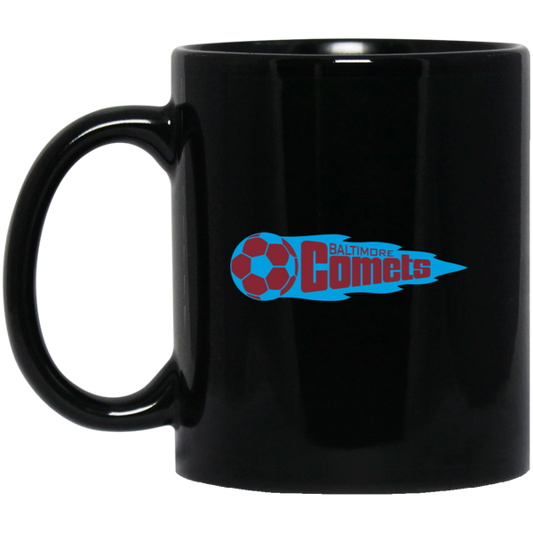 Baltimore Comets Mug 11 oz. Black Glossy Ceramic NASL Soccer