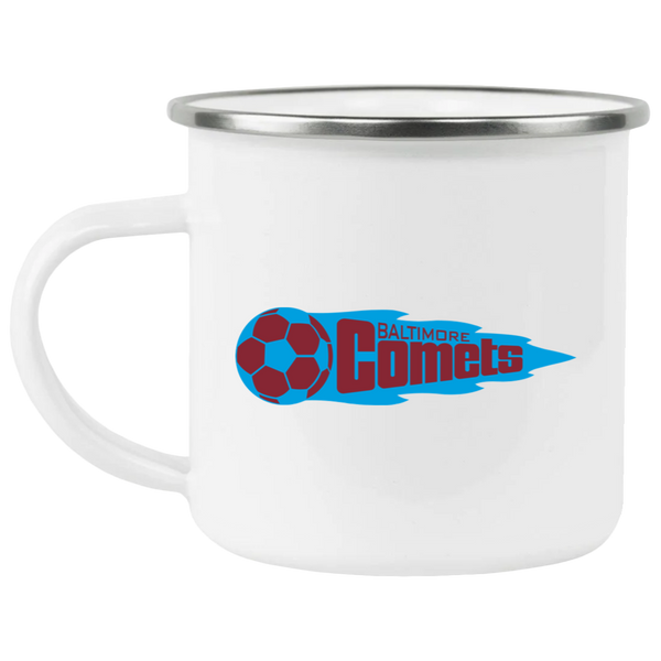 Baltimore Comets Camping Mug 12 oz. Enamel NASL Soccer color White