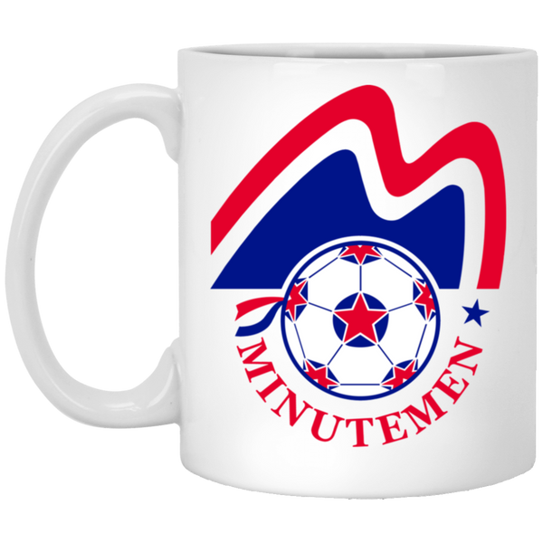 Boston Minutemen Mug 11 oz. White Glossy Ceramic NASL Soccer color White