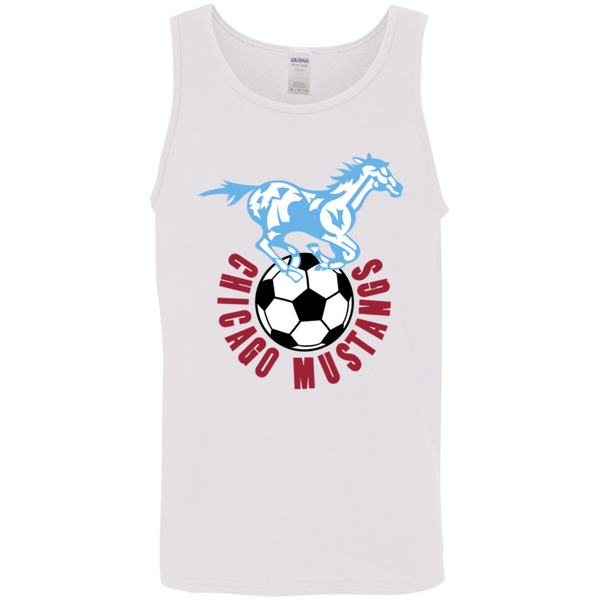 Chicago Mustangs Tank Top Classic NASL Soccer color White