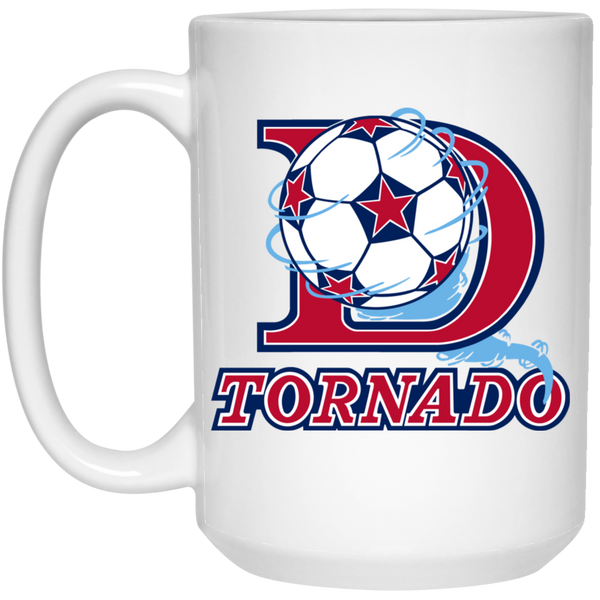 Dallas Tornado Mug 15 oz. White Glossy Ceramic NASL Soccer
