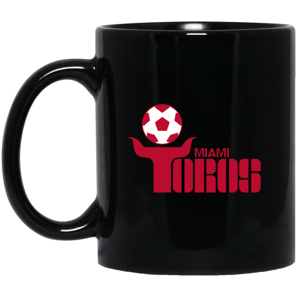 Miami Toros Mug 11 oz. Black Glossy Ceramic NASL Soccer