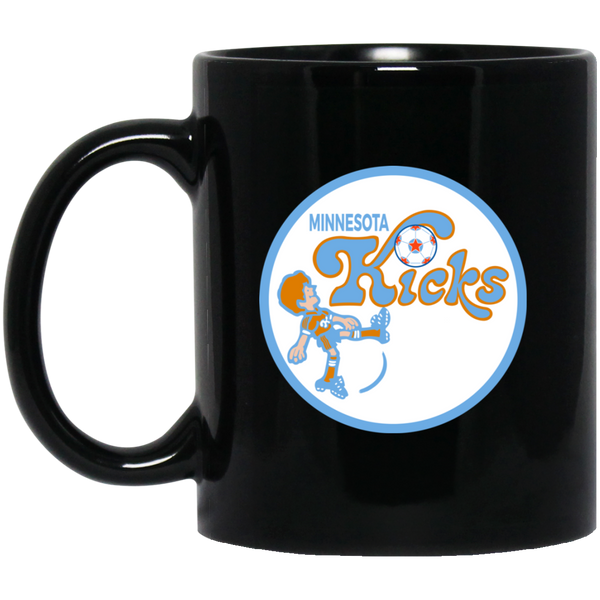 Minnesota Kicks Mug 11 oz. Black Glossy Ceramic NASL Soccer