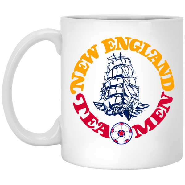New England Tea Men Mug 11 oz. Glossy Ceramic NASL Soccer color White