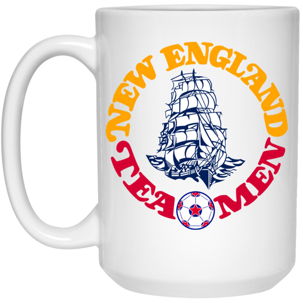 New England Tea Men Mug 15 oz. White Glossy Ceramic NASL Soccer