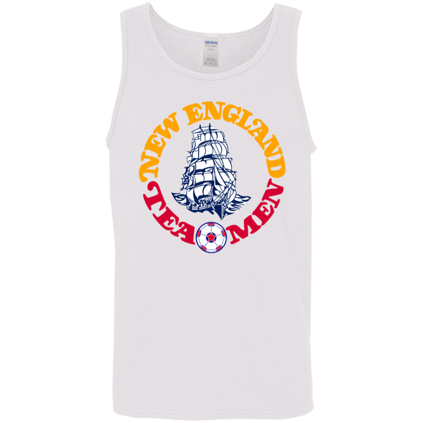 New England Tea Men Tank Top Classic NASL Soccer color White