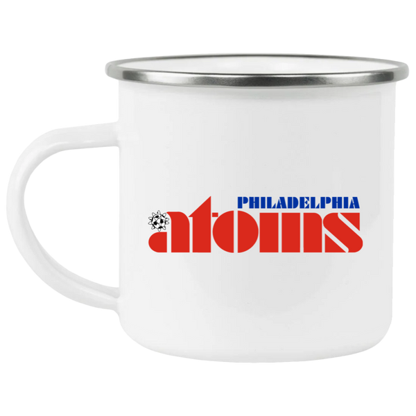 Philadelphia Atoms Camping Mug 12 oz. Enamel NASL Soccer color White