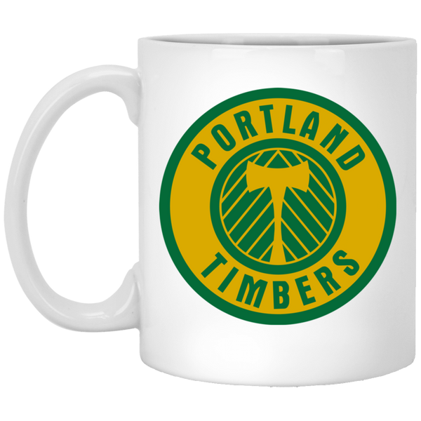 Portland Timbers Mug 11 oz. Glossy Ceramic NASL Soccer color White