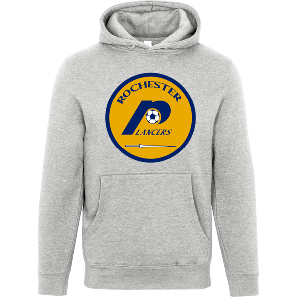 Rochester Lancers Hoodie Pullover Premium NASL Soccer color Heather Grey