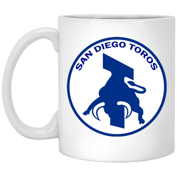 San Diego Toros Mug 11 oz. Glossy Ceramic NASL Soccer color White