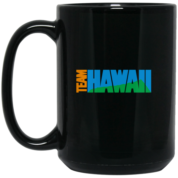 Team Hawaii Mug 15 oz. Black Glossy Ceramic NASL Soccer
