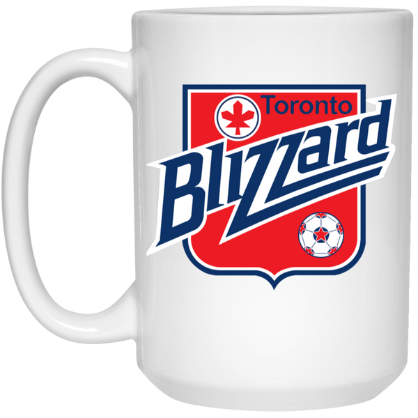 Toronto Blizzard Mug 15 oz. White Glossy Ceramic NASL Soccer
