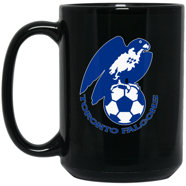 Toronto Falcons Mug 15 oz. Black Glossy Ceramic NASL Soccer