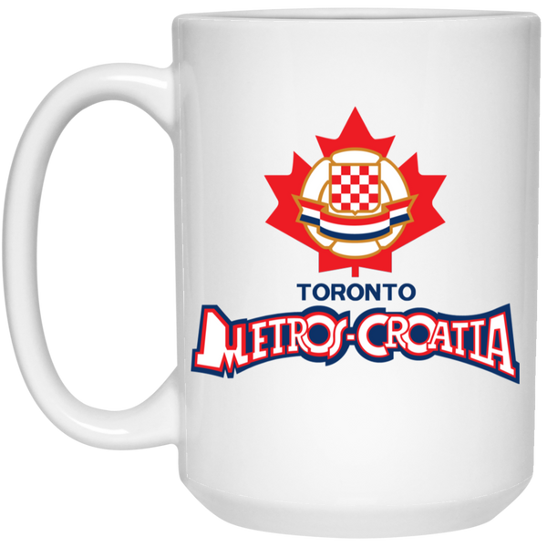 Toronto Metros-Croatia Mug 15 oz. White Glossy Ceramic NASL Soccer