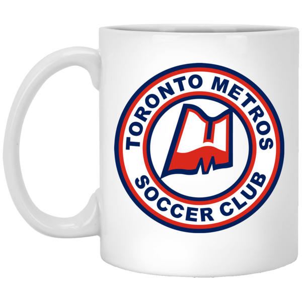 Toronto Metros Mug 11 oz. Glossy Ceramic NASL Soccer color White