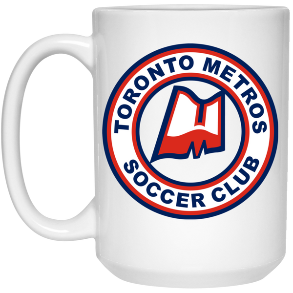 Toronto Metros Mug 15 oz. White Glossy Ceramic NASL Soccer