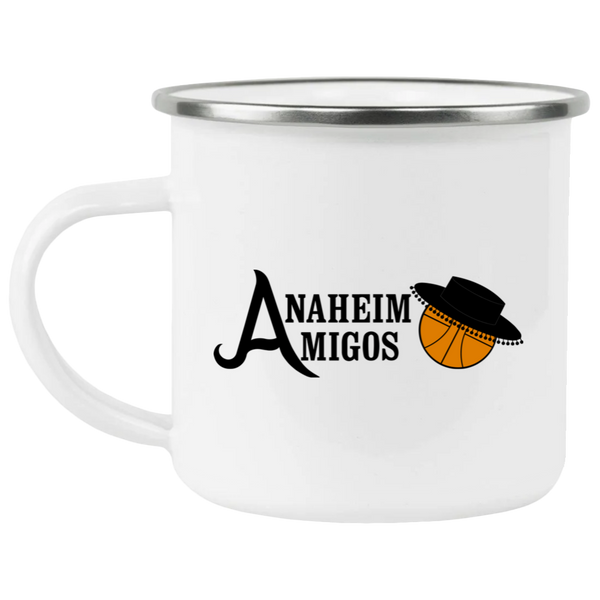 Anaheim Amigos Camping Mug 12 oz. Enamel ABA Basketball