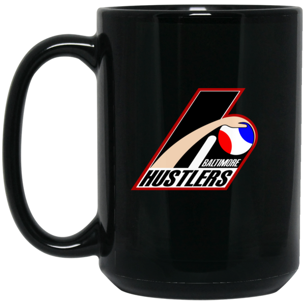 Baltimore Hustlers Mug 15 oz. Black Glossy Ceramic ABA Basketball Team