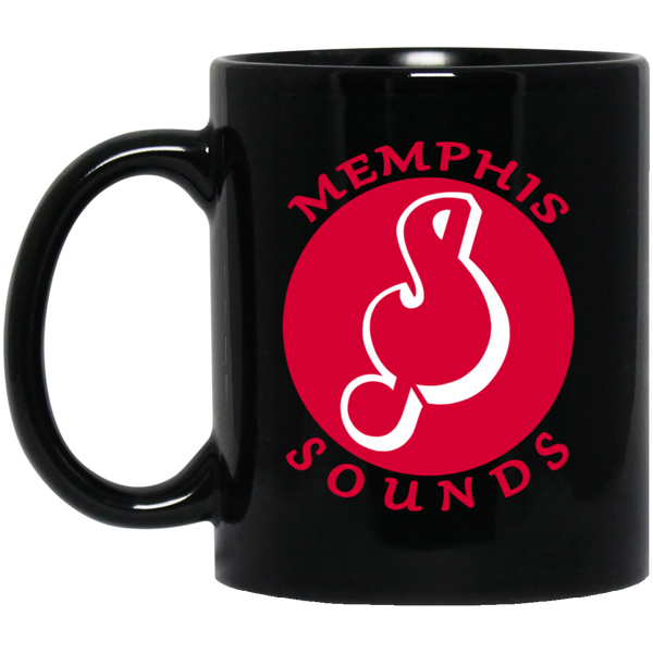 Memphis Sounds Mug 11 oz. Black Glossy Ceramic ABA Basketball Team