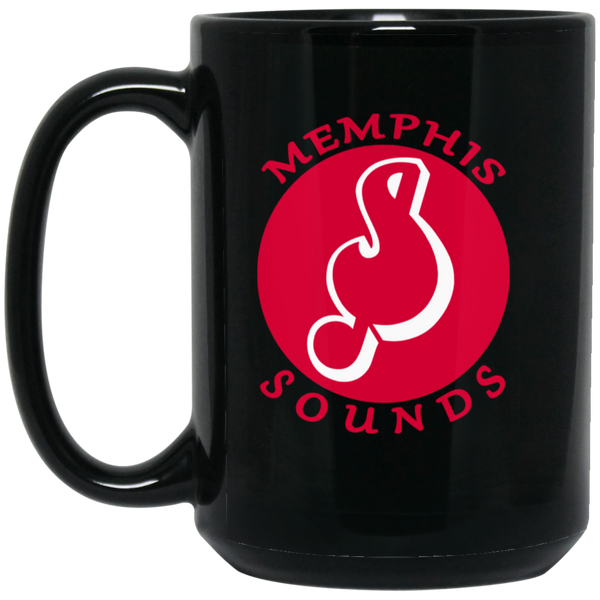 Memphis Sounds Mug 15 oz. Black Glossy Ceramic ABA Basketball Team