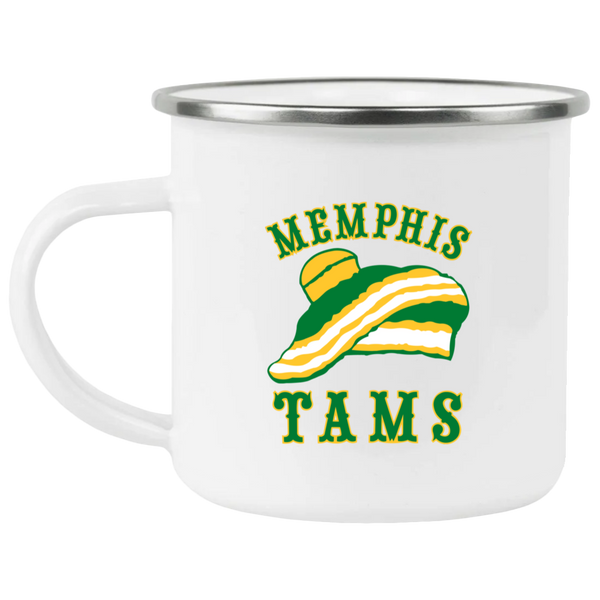 Memphis Tams Camping Mug 12 oz. Enamel | ABA Basketball Team