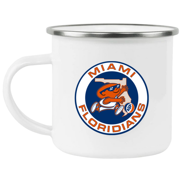 Miami Floridians Camping Mug 12 oz. Enamel ABA Basketball Team