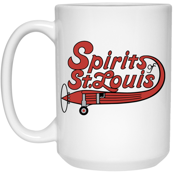 Spirits of St. Louis Mug 15 oz. White Glossy Ceramic ABA Basketball Team